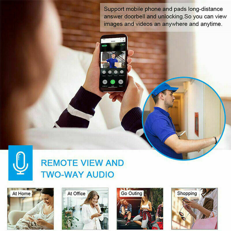 HomeShield Pro™ Smart Video Doorbell Camera (HD WiFi + Motion Detection)