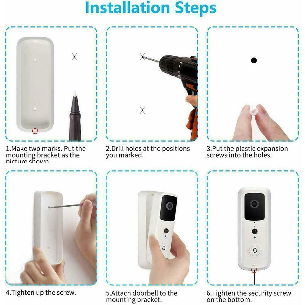 HomeShield Pro™ Smart Video Doorbell Camera (HD WiFi + Motion Detection)