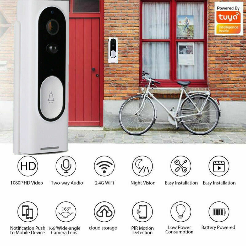 HomeShield Pro™ Smart Video Doorbell Camera (HD WiFi + Motion Detection)